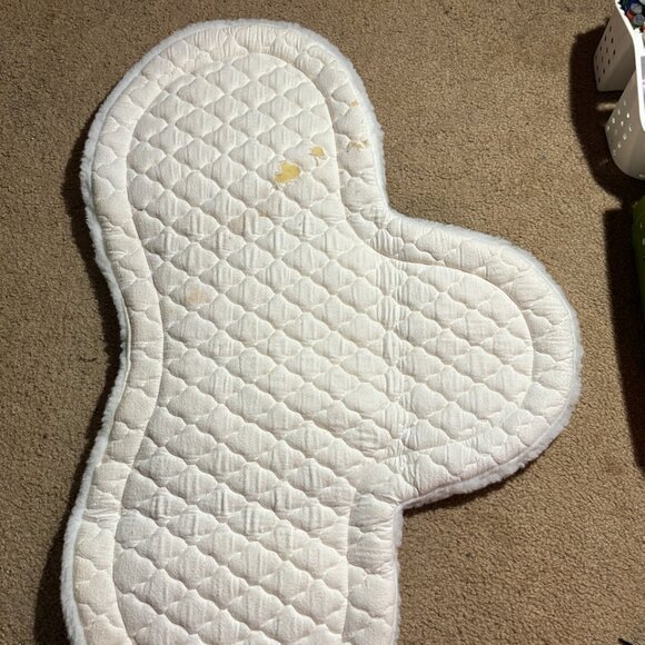 Wilker's Plain Hunter White Show Saddle Pad - 17" - Picture 3 of 5
